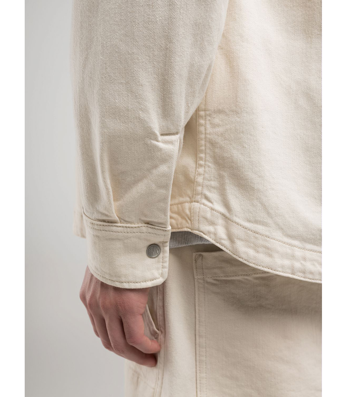 リラックスフィット ECRUデニムシャツ 詳細画像 アイボリー 6